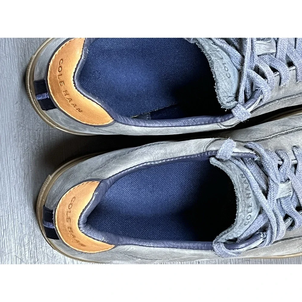 Men's Cole Haan Grand Series‎ Blue Suede  Brown Hand Made C32648
